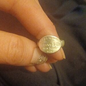 Tiffany & Co. Silver Engraved Ring